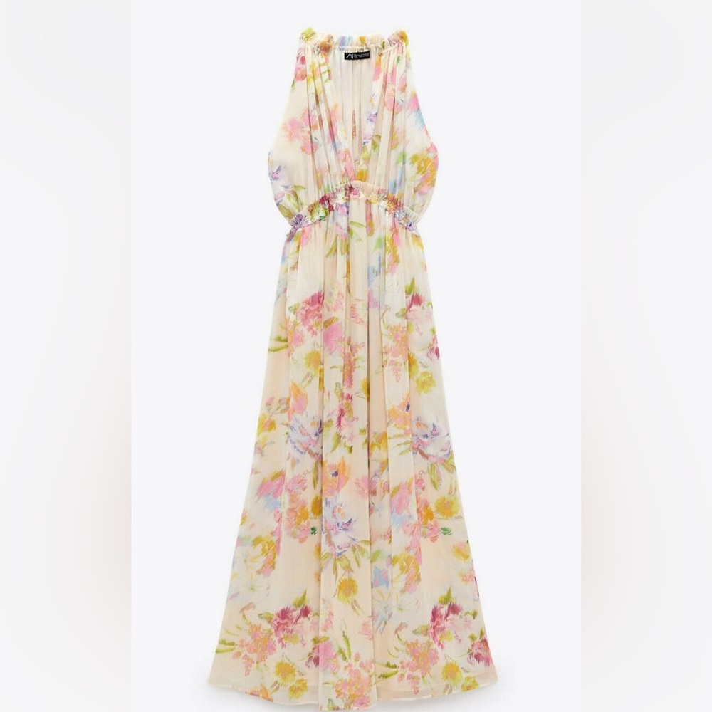 Zara floral Bridal Dress